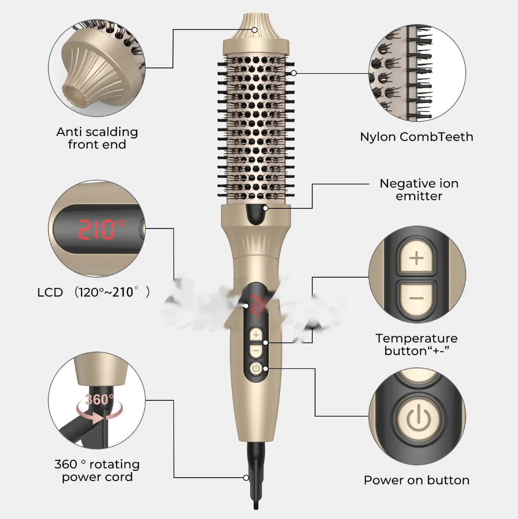 3-in-1 Hot Air Brush Hair Styler